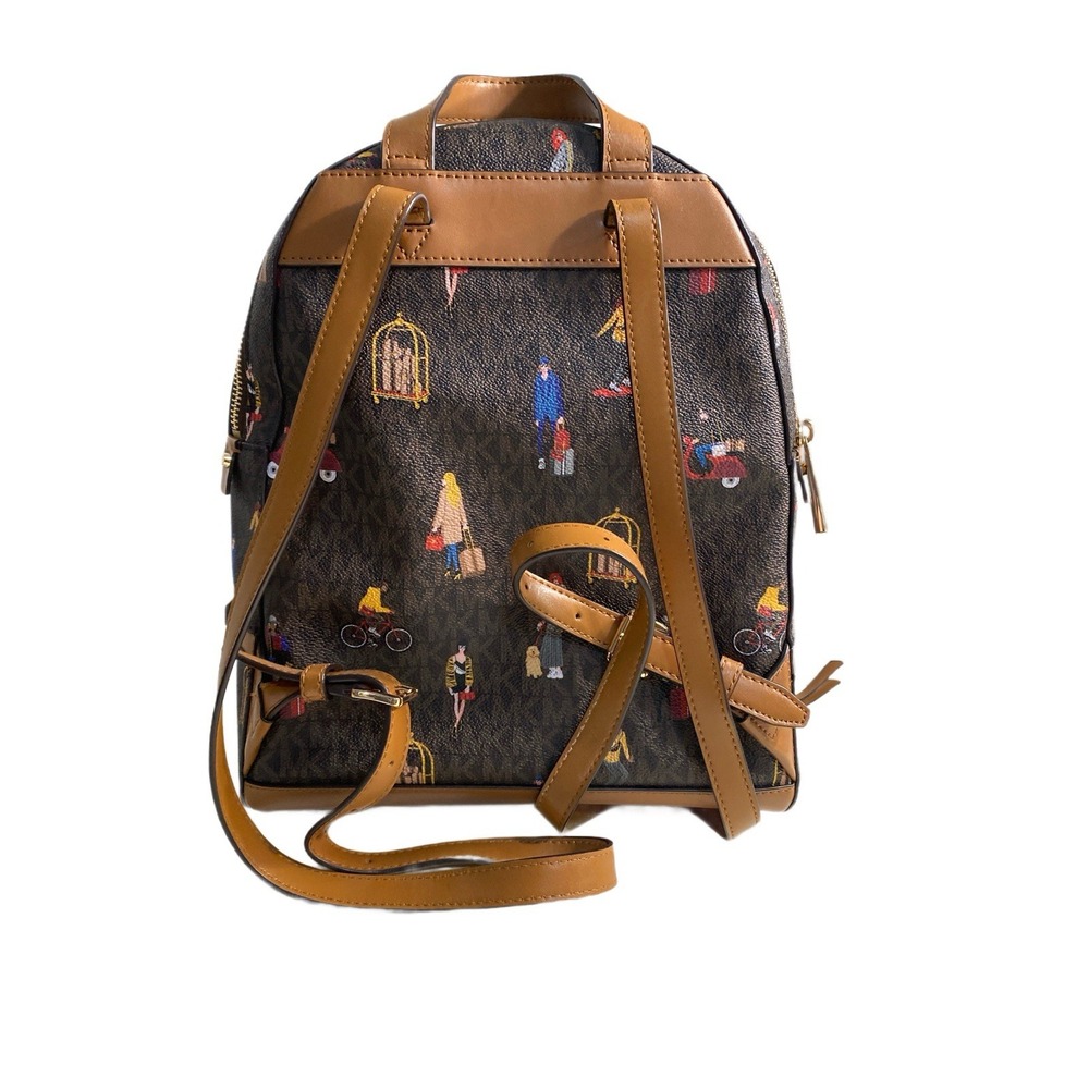 NEW Michael Kors Limited Edition Rhea Medium Jet Set Girls Travel Print Backpack - Picture 7 of 12
